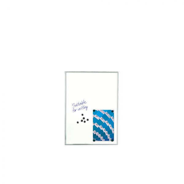 Dreifke® Magnetisches Whiteboard - Infotafel 9mm. 9xA4 Alu
