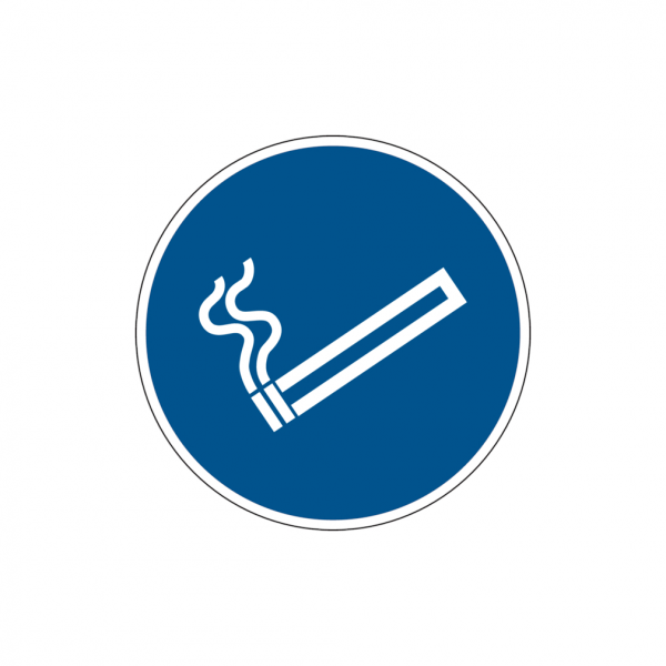 Dreifke® Kunststoff-Schild &quot;Rauchen gestattet&quot;, Ø20cm, 1 Stück, Praxisbewährtes Gebotszeichen