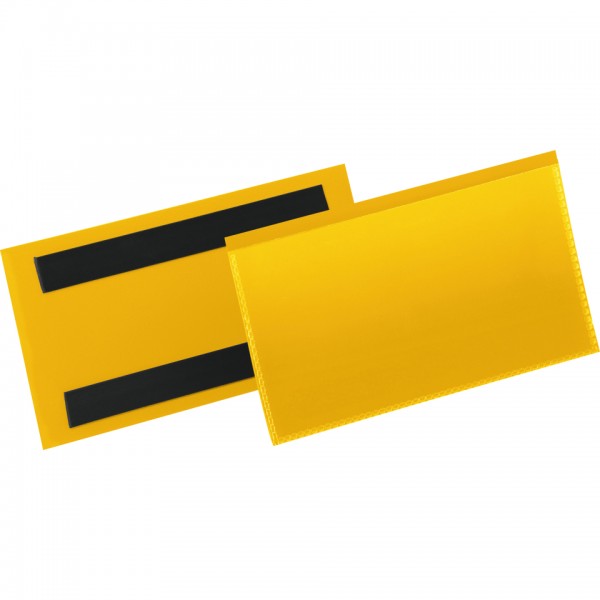DURABLE Etikettentasche, magnetisch, gelb/transparent, 150x67mm, 50/VE