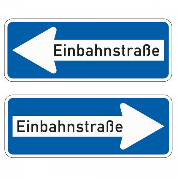 Dreifke® Schild I Verkehrszeichen Einbahnstr. doppelsei., Nr.220-40, Alu RA0, reflektierend, 800x300mm