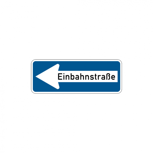 Dreifke® Verkehrszeichen - Einbahnstraße linksweisend, Zeichen 220 | Alu 2 mm, RA2 | 800x300 mm