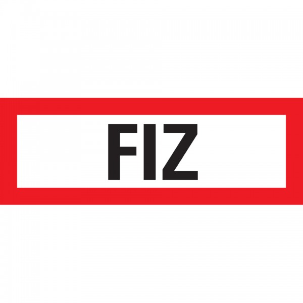 Dreifke® Schild I Feuerwehrschild FIZ, DIN 4066, Kunststoff, 297x105mm, DIN 4066