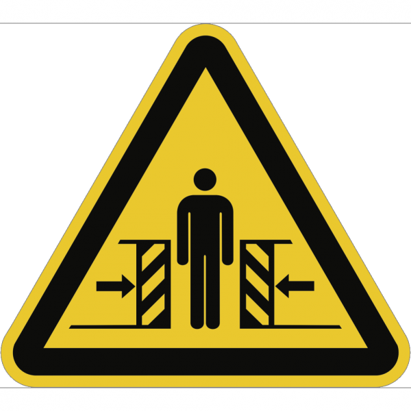 Dreifke® Schild Warnung vor Quetschgefahr ISO 7010, Alu, 200 mm SL