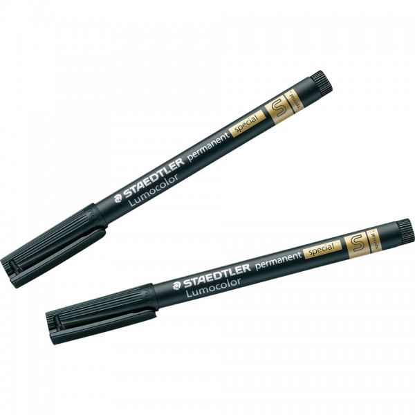 STAEDTLER Faserschreiber Lumocolor permanent special, schwarz, 0,4mm superfein