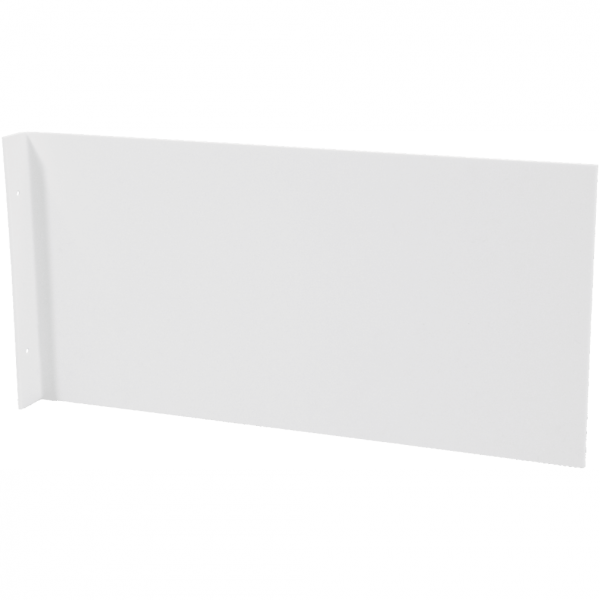 Dreifke® Fahnenschild blanko zur Wandmontage, Alu, 297x148 mm