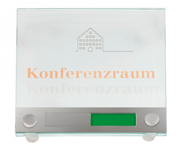 GALERIE Türschild, Format: 150x150 mm + 2 Halter i7324