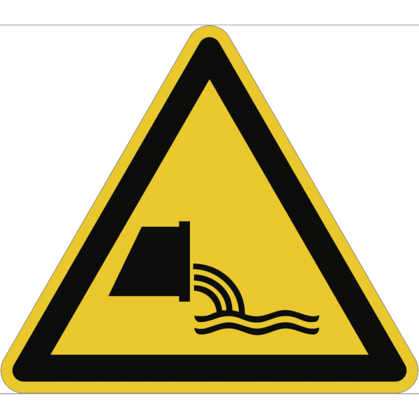 Dreifke® Schild Warnung vor Abwassereinleitung ISO 20712-1, Alu, 400 mm SL