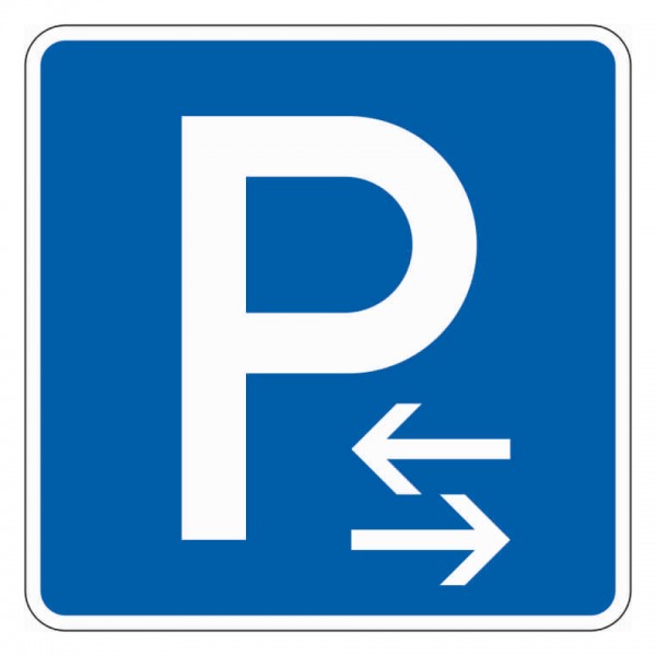 Dreifke® Schild I Verkehrszeichen Parken Mitte, Nr.314-30, Aluminium RA1, reflektierend, 600x600mm
