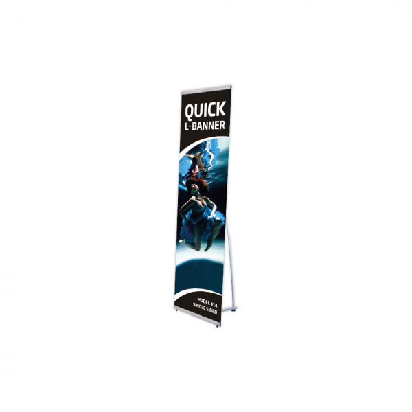 Dreifke® Quick L-Banner, einseitig, 50 cm