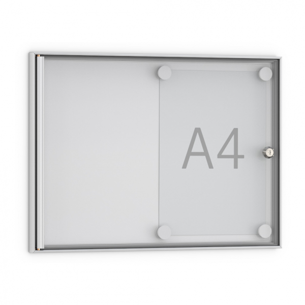 Dreifke® Mini-Schaukasten MN 3 | für Innen | 2 x DIN A4 | 22 mm Bautiefe | Einseitig | abschließbar