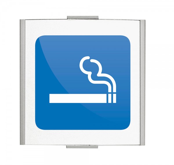FRANKFURT Türschild 120x120mm mit Piktogramm Rauchen