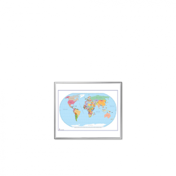 Dreifke® Weltkarte magnetisch, 120x100cm