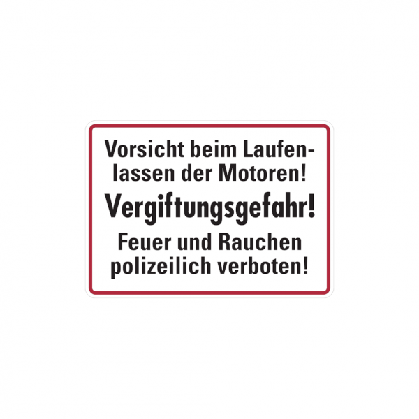 Dreifke® Hinweisschild, Vorsicht beim Laufenlassen Vergiftungsgefahr!, Alu geprägt, 250x350 mm, Alu geprägt 1 Stk.