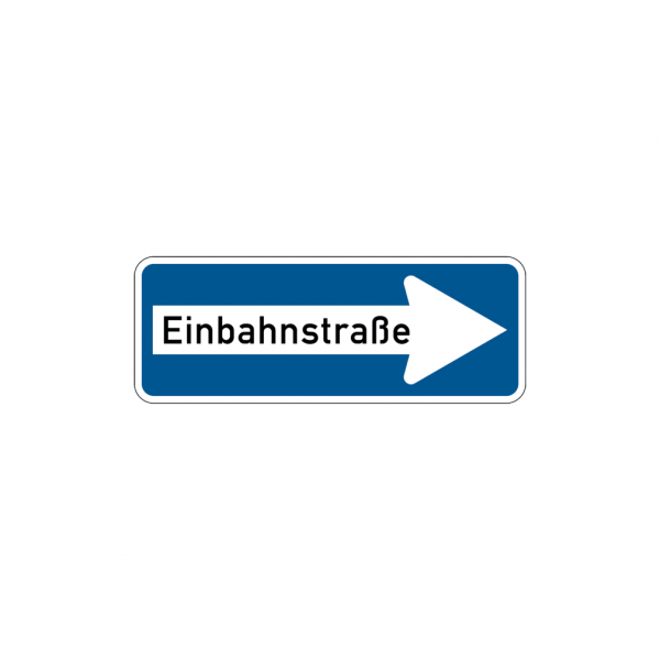 Dreifke® Verkehrszeichen - Einbahnstraße rechtsweisend, Zeichen 220 | Alu 2 mm, RA2 | 800x300 mm