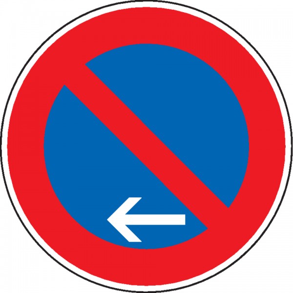 Schild I Verkehrszeichen Eingeschränktes Haltverbot Ende, Nr.286-11, Alu RA2, reflektierend, Ø 600mm, DIN 67520