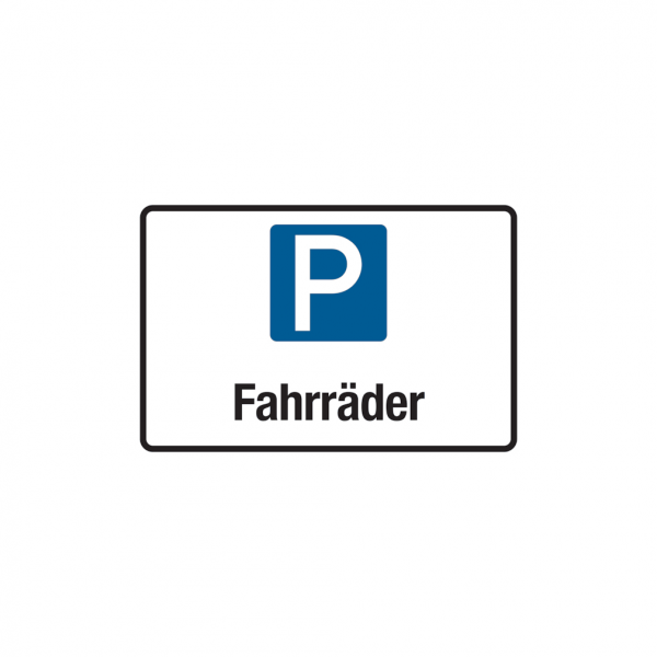 Dreifke® Parkplatzschild, Fahrräder, 200x300mm, Aluverbund, Aluverbund 1 Stk.