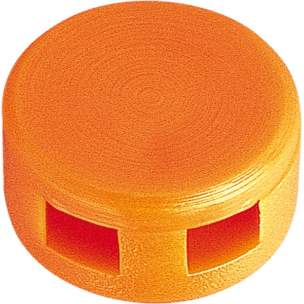 Kunststoffplomben, für Stempeleinsätze ohne Gravur, orange/rot, Ø 10mm, 1000/VE