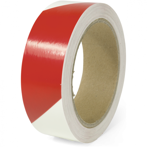 Dreifke® Aufkleber Warnmarkierung linksweisend,Folie,langnachleuchtend/rot,160-mcd,30mm x 16m