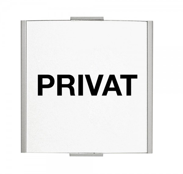 FRANKFURT Türschild 120x120mm mit Piktogramm PRIVAT