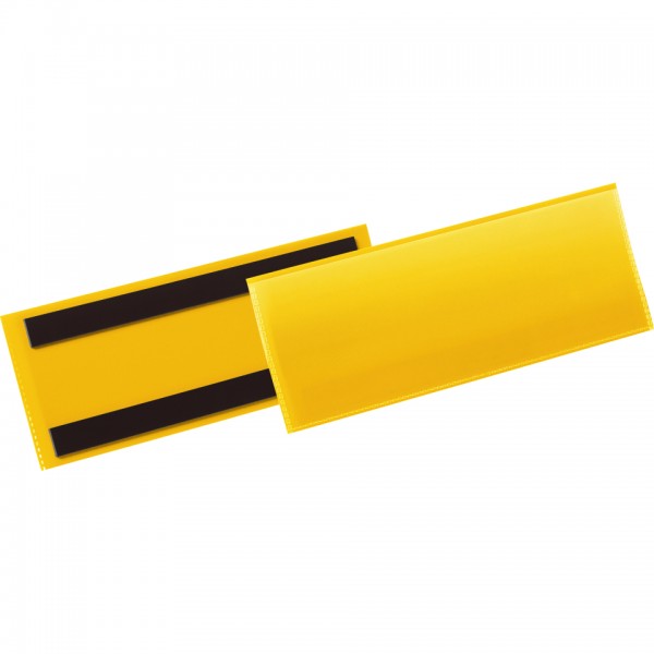 DURABLE Etikettentasche, magnetisch, gelb/transparent, 210x74mm, 50/VE