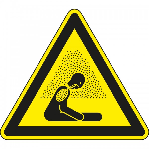 Dreifke® Schild I Warnschild Warnung vor Erstickungsgefahr, ISO, Kunststoff, SL 200mm, DIN EN ISO 7010