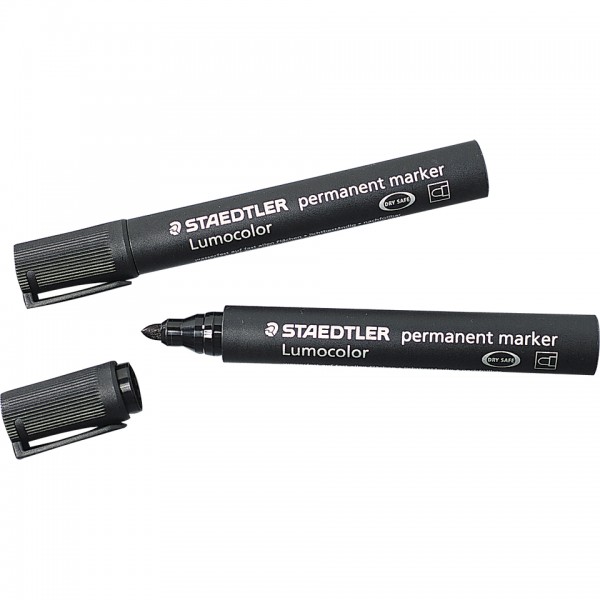 STAEDTLER Lumocolor permanent marker 352 Dry Safe, schwarz, 5/VE