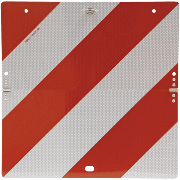 Schild Nachtparktafel/Parkwarntafel linksweisend, Alu,refl. RA 2,klappbar, 423x423 mm