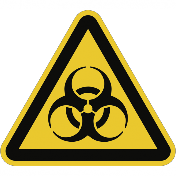 Dreifke® Schild Warnung vor Biogefährdung ISO 7010, Alu, 200 mm SL