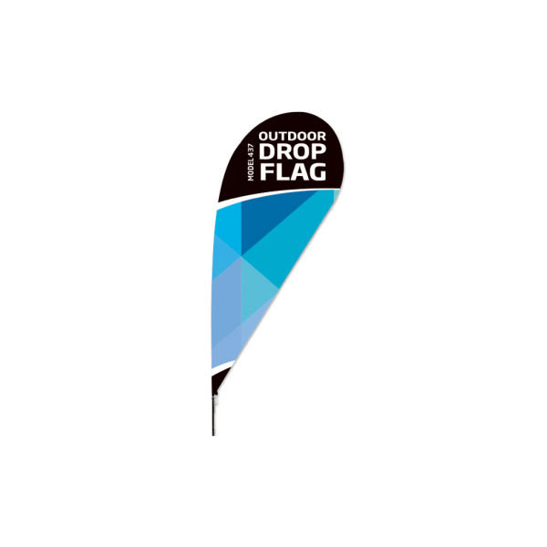 Dreifke® Outdoor Drop Flag, Fahnenmast, large