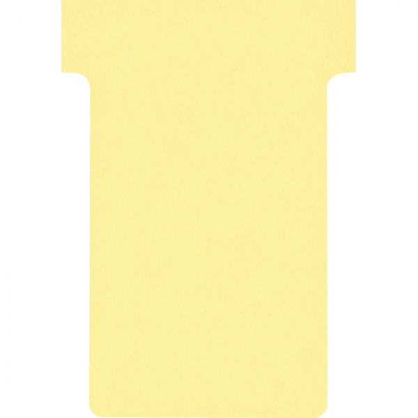 FRANKEN T-Karte, für FRANKEN-Kartentafel, gelb, Altpapier, 84x48mm (Gr.2), 100/VE