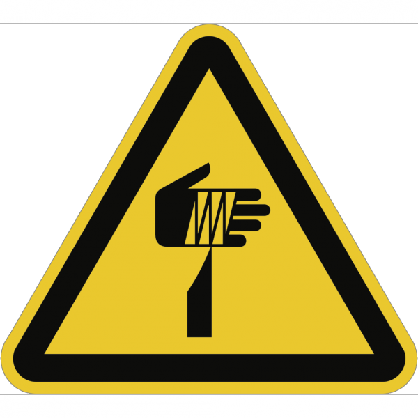 Dreifke® Aufkleber Warnung vor spitzem Gegenstand ISO 7010, Folie, 200 mm SL