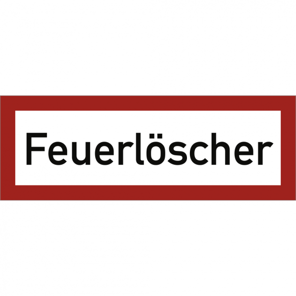 Dreifke® Schild Feuerlöscher, Alu, 297x105 mm