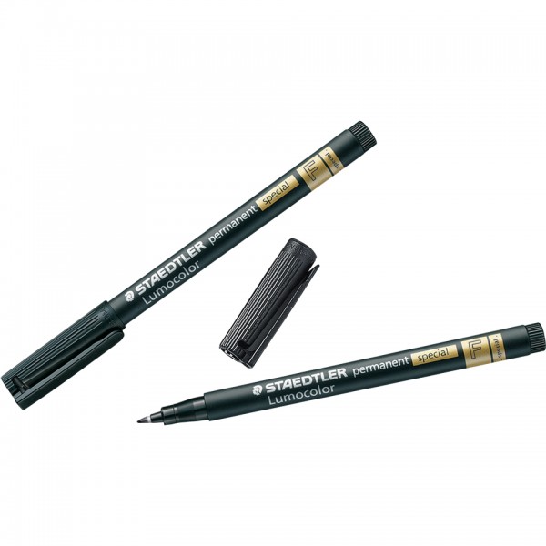 STAEDTLER Faserschreiber Lumocolor permanent special, schwarz, 0,6mm fein