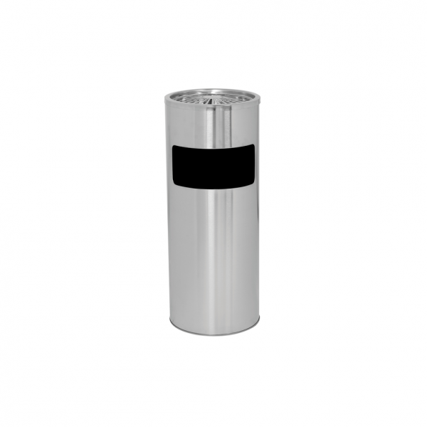 Dreifke® Aschenbecher-Mülleimer 18 L - Silver