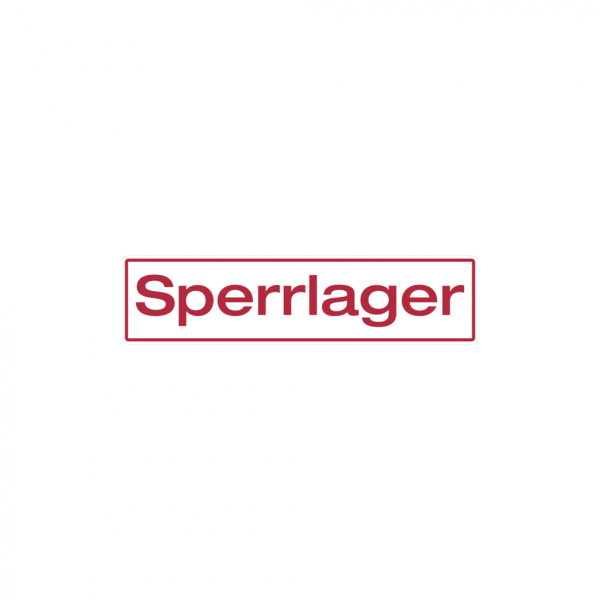 Dreifke® Hinweisschild, Sperrlager | Aluverbund | 600x150 mm, 1 Stk