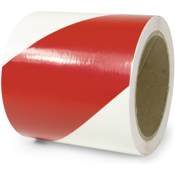 Dreifke® Warnmarkierung linksweisend, Folie, langnachleuchtend/rot, 160-mcd,100 mm x 16 m
