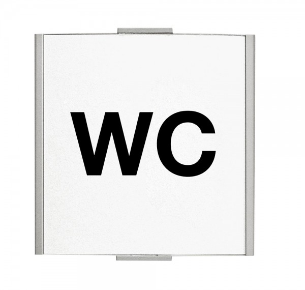 FRANKFURT Türschild 120x120mm mit Piktogramm WC
