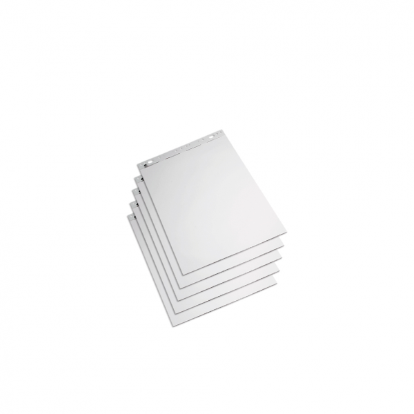Dreifke® Flipchart pad 59x80cm weiß, 50 sheets. (pack = 5 pads)