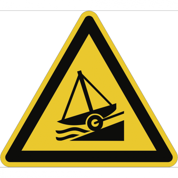 Dreifke® Schild Warnung vor Slipanlage ISO 20712-1, Alu, 400 mm SL