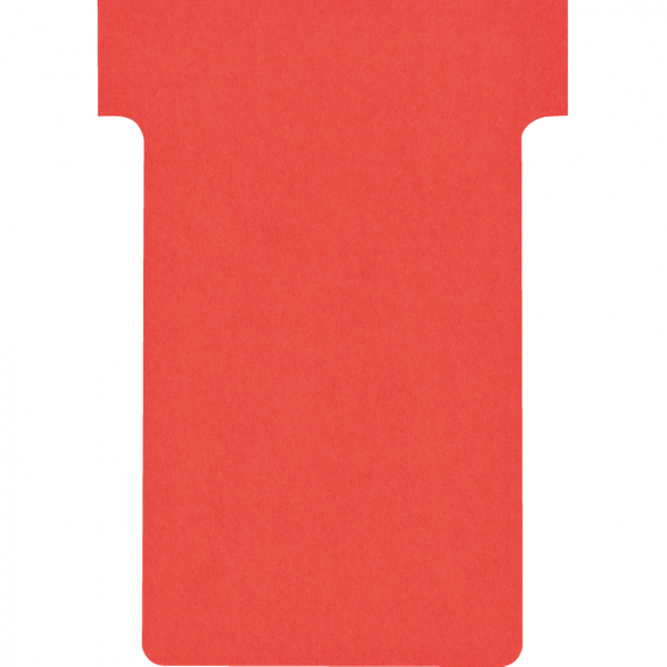 FRANKEN T-Karte, für FRANKEN-Kartentafel, rot, Altpapier, 84x48mm (Gr.2), 100/VE