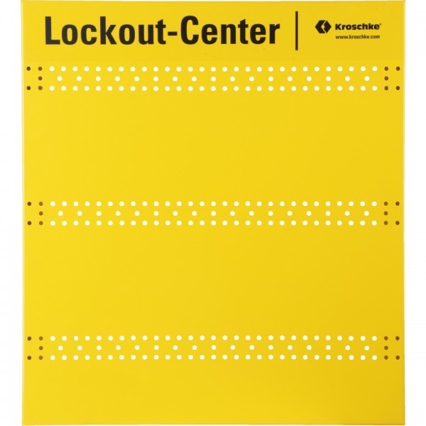 Rückwand, für Lockout-Center, gelb, Metall, 550x500x25mm