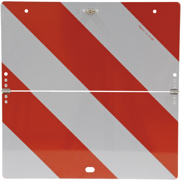 Schild Nachtparktafel/Parkwarntafel rechtsweisend, Alu,refl. RA 2,klappbar, 423x423 mm