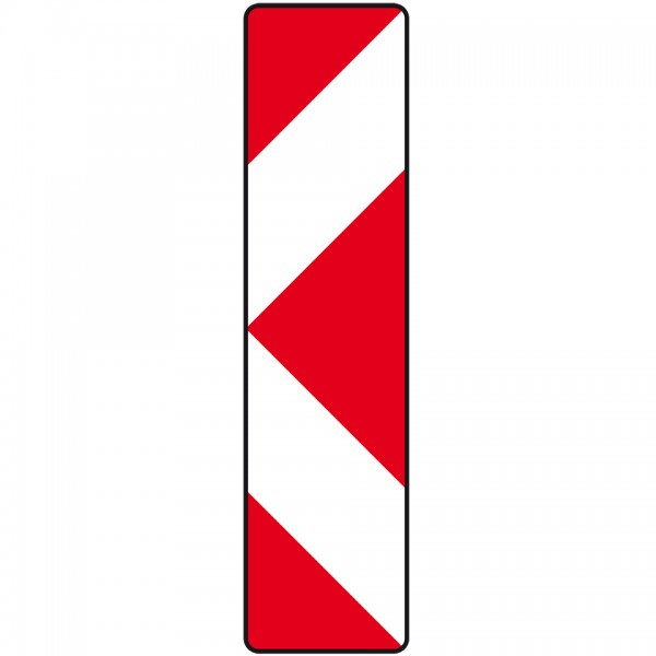 Schild I Verkehrszeichen Pfeilbake links-/rechtsweisend, Nr.605-42, Aluminium RA2, reflektierend, 250x1000mm