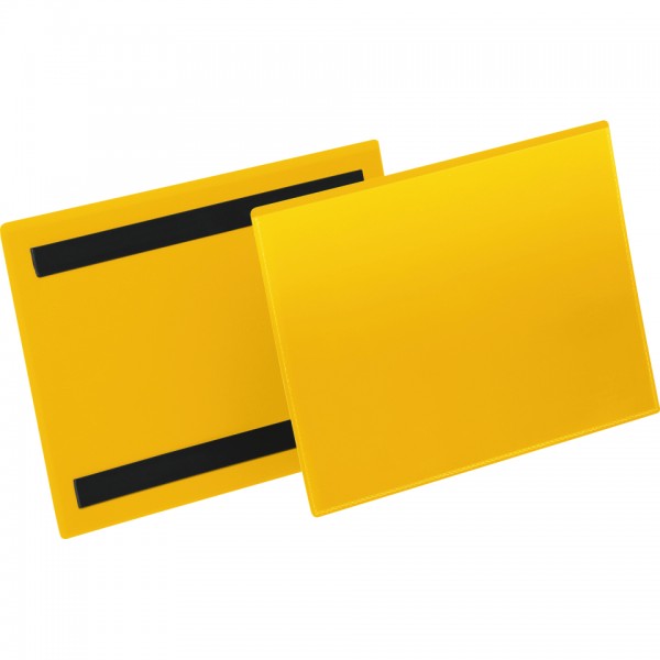 DURABLE Kennzeichnungstasche, magnetisch, gelb/transparent, 148x210mm, 50/VE