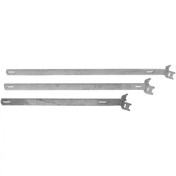 Bandschelle Fahnenhalterung verzinkt für Flach-VZ, Stahl, Lochabstand 500 mm