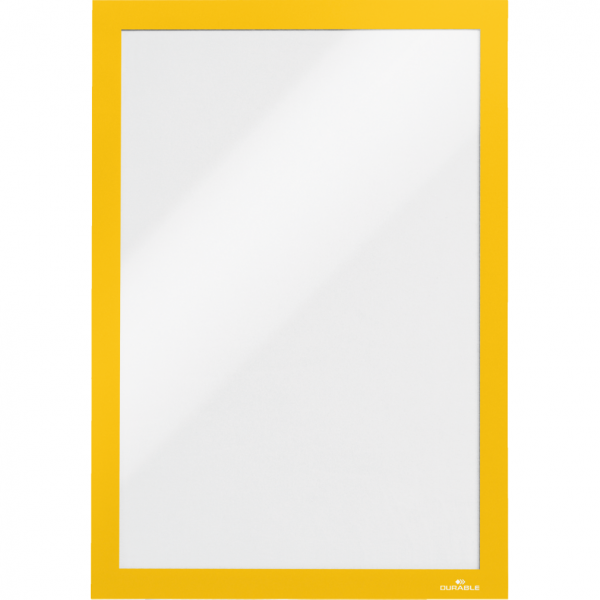 DURABLE Informationsrahmen DURAFRAME, gelb, selbstklebend, A4, 2/VE