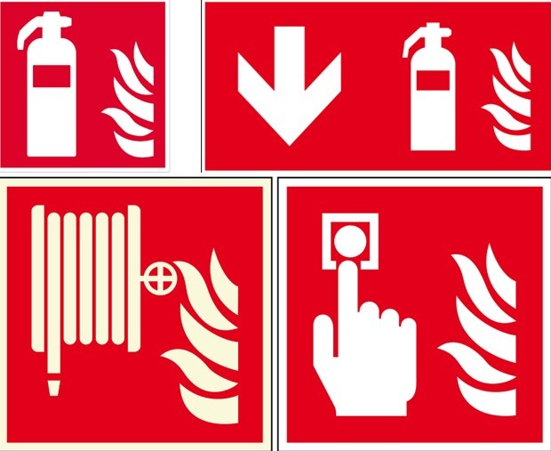 Brandschutzschilder nach DIN EN ISO 7010 ASR A 1.3