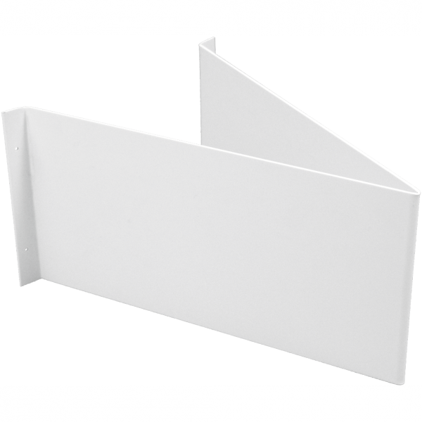 Dreifke® Winkelschild blanko zur Wandmontage, Alu, 400x200 mm