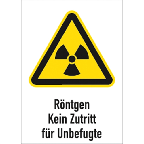 Warnschilder Strahlenschutz