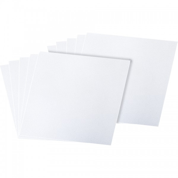 Schild I Papiereinlagen für Türschild Maxi, weiß, Einlegeformat 150x150mm, 10/VE